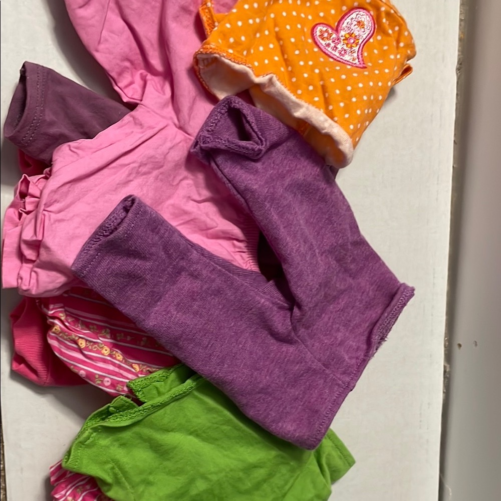 American Girl Doll Clothes Set - Pink, Purple, Orange, Green